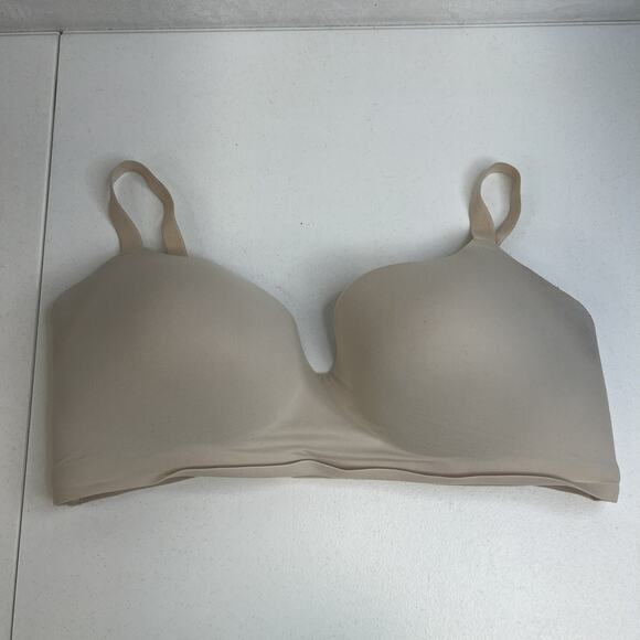 Soma 38DD Enbliss Wireless Bra Beige Nude Padded Seamless Comfort Stretch - Picture 3 of 16